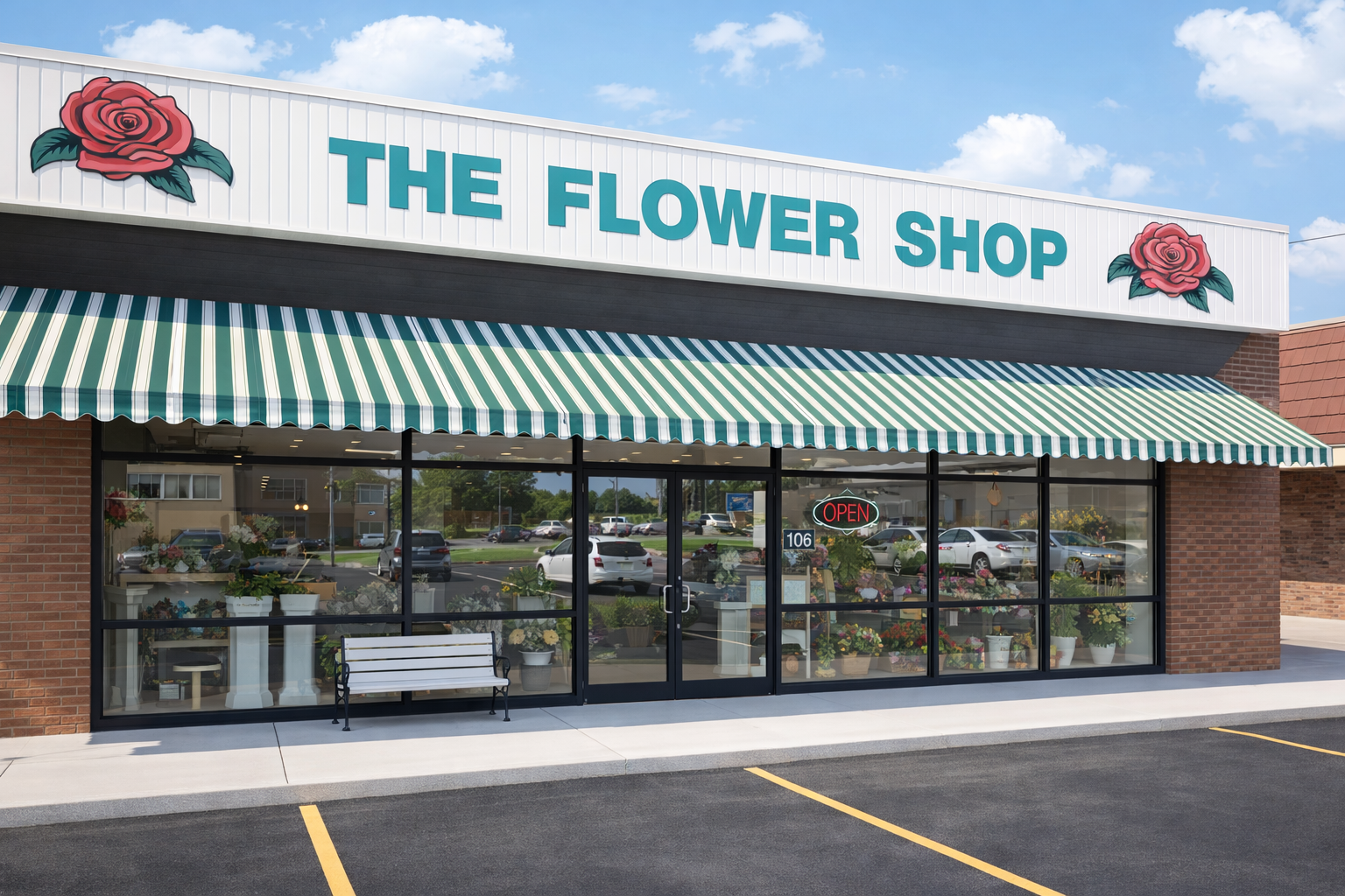 The Flower Shop storefront