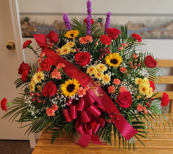 Congratulations flower arrangement